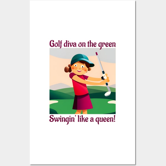 Golf Diva Wall Art by ArtShare